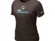 Women Miami Dolphins Brown T-Shirt