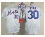 2015 World Series mlb jerseys new york mets #30 ryan white[ryan]
