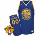 Youth Adidas Golden State Warriors Customized Swingman Royal Blue Road 2017 The Finals Patch NBA Jersey