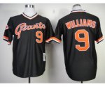 mlb san francisco giants #9 williams m&n black [orange number]