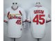 MLB St. Louis Cardinals #45 Bob Gibson White 1982 jerseys