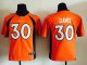 youth nike denver broncos #30 davis orange jerseys