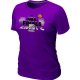 women nba oklahoma city thunder purple T-Shirt [2012 Champions]