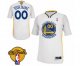 Men's Adidas Golden State Warriors Customized Authentic White Alternate 2017 The Finals Patch NBA Jersey