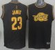 nba cleveland cavaliers #23 lebron james black precious metals fashion stitched jerseys