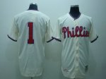 Baseball Jerseys philadelphia phillies #1 ashburn m&n cream