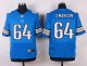 nike detroit lions #64 swanson elite blue jerseys
