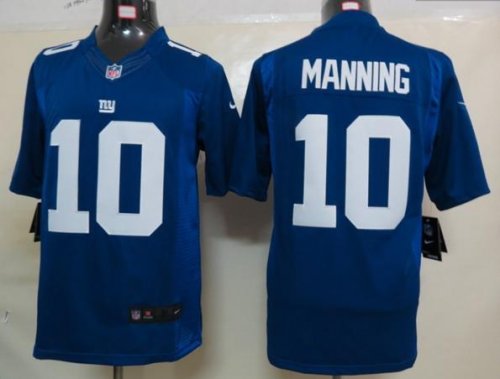 nike nfl new york giants #10 manning blue jerseys [nike limited]