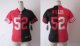 nike women nfl san francisco 49ers #52 willis black-red [Elite s
