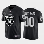 Las Vegas Raiders Custom Black Team Big Logo Vapor Limited Jersey