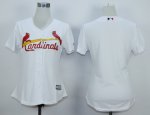 women mlb st. louis cardinals blank white majestic cool base jerseys