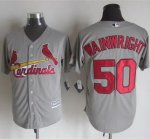 mlb jerseys st.louis cardinals #50 Wainwright Grey New Cool Ba