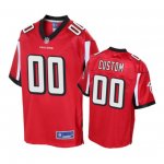 Atlanta Falcons Custom Red Pro Line Jersey - Youth