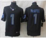 nike nfl indianapolis colts #1 mcafee black [nike impact limited