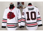 NHL Chicago Blackhawks #10 Patrick Sharp White(Red Skull) 2014 S