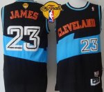 nba cleveland cavaliers #23 lebron james black aba hardwood classic the finals patch stitched jerseys