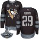 Men Pittsburgh Penguins #29 Andre Fleury Black 1917-2017 100th Anniversary Stanley Cup Finals Champions Stitched NHL Jersey