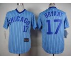 mlb jerseys chicago cubs #17 bryant blue(white strip)[bryant]