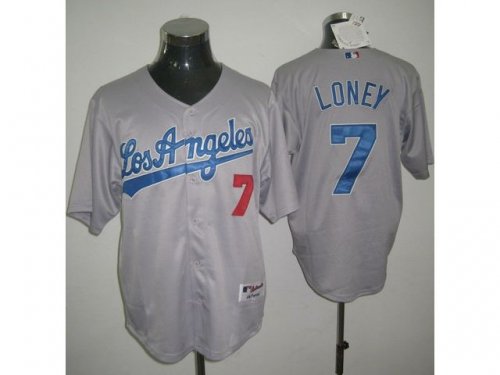 Baseball Jerseys los angeles dodgers loney #7 grey