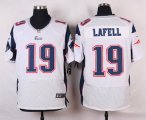 nike new england patriots #19 lafell white elite jerseys