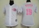 women Baseball Jerseys cincinnati reds #19 votto white[pink numb