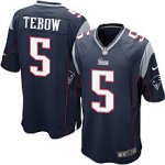 nike nfl new england patriots #5 tebow dk.blue [game]