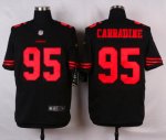 nike san francisco 49ers #95 carradine black elite jerseys [oran