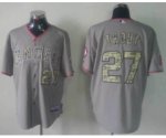 mlb los angeles angels #27 trout grey [number camo]