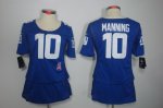 nike women nfl new york giants #10 manning blue [breast cancer a