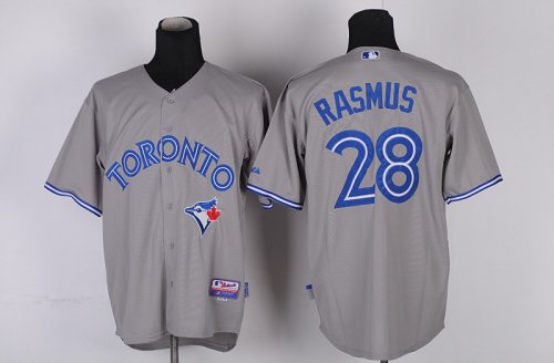 mlb toronto blue jays #28 rasmus grey jerseys [2012 new]