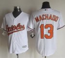 MLB Jersey Baltimore Orioles #13 Manny Machado White New Cool B
