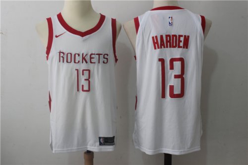 Men\'s NBA Houston Rockets #13 James Harden Nike White Swingman Icon Edition Jersey