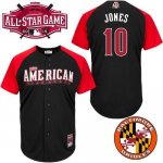 Orioles #10 Adam Jones Black 2015 All-Star American League Stitc