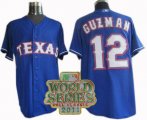 mlb jerseys texans rangers #12 cristian guzman blue