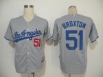 MLB Jerseys Los Angeles Dodgers 51 Broxton Grey