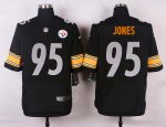nike pittsburgh steelers #95 jones black elite jerseys