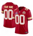 Kansas City Chiefs Active Player Custom Red 2024 F.U.S.E. Super Bowl LVIII Patch Vapor Untouchable Limited Football Stitched Jersey