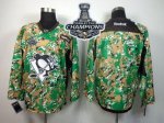 Men Pittsburgh Penguins Blank Camo Veterans Day Practice 2017 Stanley Cup Finals Champions Stitched NHL Jersey
