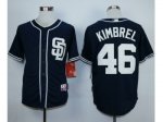 MLB San Diego Padres #46 Craig Kimbrel Dark Blue Stitched Baseba