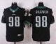 nike philadelphia eagles #98 barwin elite black jerseys