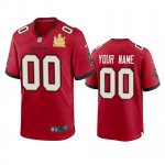 Tampa Bay Buccaneers Custom Red Super Bowl LV Champions Game Jersey