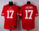 nike san francisco 49ers #17 jacobs red elite jerseys