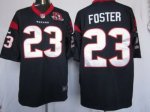 nike nfl houston texans #23 foster blue jerseys [game 10th patch