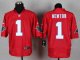 nike nfl carolina panthers #1 newton elite red jerseys