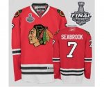 nhl chicago blackhawks #7 seabrook red [2013 stanley cup]