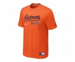 MLB Houston Astros Orange Nike Short Sleeve Practice T-Shirt