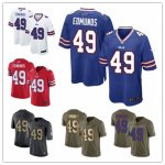 Football Buffalo Bills #49 Tremaine Edmunds 2018 NFL Draft First Round Pick #2 Jersey
