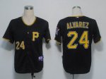 Baseball Jerseys pittsburgh pirates #24 alvarez black(cool base)
