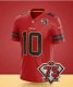 Football San Francisco 49ers Custom Red Black Stitched Vapor Limited 75th Anniversary Jerseys