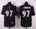 nike baltimore ravens #97 jernican black elite jerseys